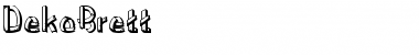 Download DekoBrett Medium Font Title Preview
