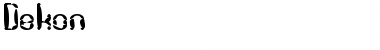 Download Dekon Regular Font Title Preview
