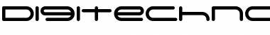 Download Digitechno FreeVersion Font Title Preview