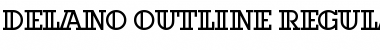 Download Delano-Outline Regular Font Title Preview