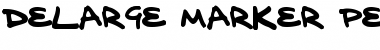 Download delarge marker pen Regular Font Title Preview