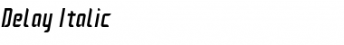 Download Delay Italic Font Title Preview