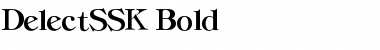Download DelectSSK Bold Font Title Preview