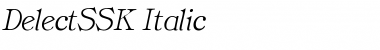 Download DelectSSK Italic Font Title Preview