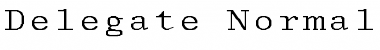 Download Delegate-Normal Wd Regular Font Title Preview