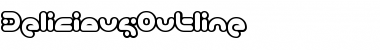 Download DeliciousOutline Regular Font Title Preview