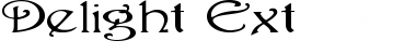 Download Delight Ext Regular Font Title Preview