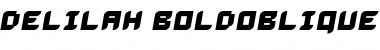 Download Delilah BoldOblique Font Title Preview