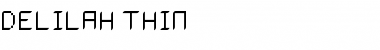Download Delilah Thin Font Title Preview