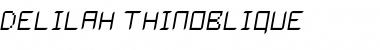 Download Delilah ThinOblique Font Title Preview