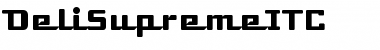 Download DeliSupremeITC Medium Font Title Preview