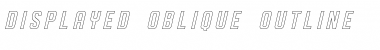 Download DISPLAYEDObliqueoutline Obliqueoutline Font Title Preview
