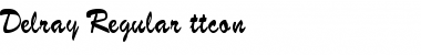 Download Delray Regular Font Title Preview