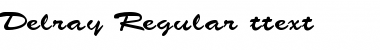 Download Delray Regular Font Title Preview