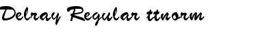 Download Delray Regular Font Title Preview