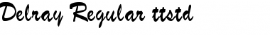 Download Delray Regular Font Title Preview