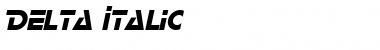 Download Delta Italic Font Title Preview