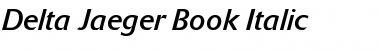 Download Delta Jaeger Italic Font Title Preview