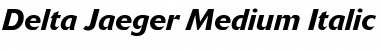 Download Delta Jaeger ItalicBold Font Title Preview
