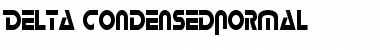 Download Delta-Condensed Regular Font Title Preview