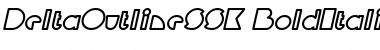 Download DeltaOutlineSSK BoldItalic Font Title Preview