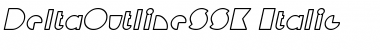 Download DeltaOutlineSSK Italic Font Title Preview