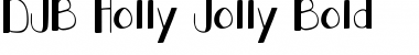 Download DJB  Holly Jolly Bold Regular Font Title Preview