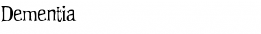 Download Dementia Regular Font Title Preview