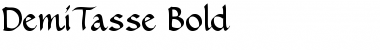 Download DemiTasse Bold Font Title Preview