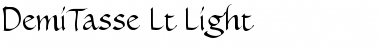 Download DemiTasse Lt Light Font Title Preview