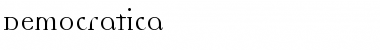 Download Democratica Roman Font Title Preview