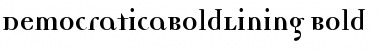 Download DemocraticaBoldLining Bold Font Title Preview