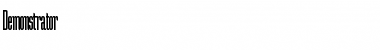 Download Demonstrator Regular Font Title Preview