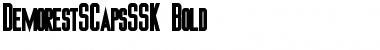 Download DemorestSCapsSSK Bold Font Title Preview