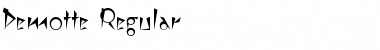 Download Demotte Regular Font Title Preview