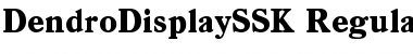 Download DendroDisplaySSK Regular Font Title Preview