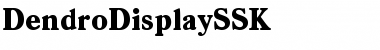 Download DendroDisplaySSK Regular Font Title Preview