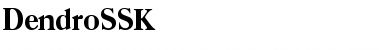 Download DendroSSK Regular Font Title Preview