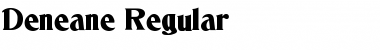 Download Deneane Regular Font Title Preview