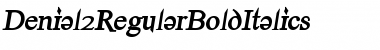 Download Denial2RegularBoldItalics Regular Font Title Preview