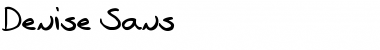Download Denise Sans Regular Font Title Preview