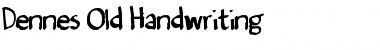 Download Denne's Old Handwriting Regular Font Title Preview