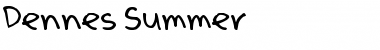 Download Denne's Pen Regular Font Title Preview