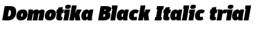 Download Domotika Trial Black Italic Font Title Preview