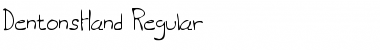 Download DentonsHand Regular Font Title Preview