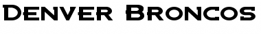 Download Denver Broncos Custom Regular Font Title Preview