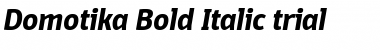 Download Domotika Trial Bold Italic Font Title Preview
