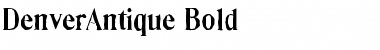 Download DenverAntique Bold Font Title Preview