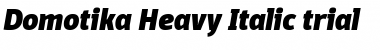Download Domotika Trial Heavy Italic Font Title Preview
