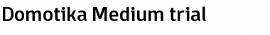 Download Domotika Trial Medium Font Title Preview